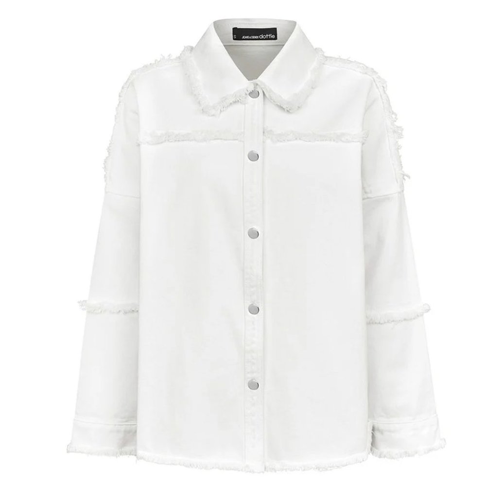 Denim Jackets White - T0729